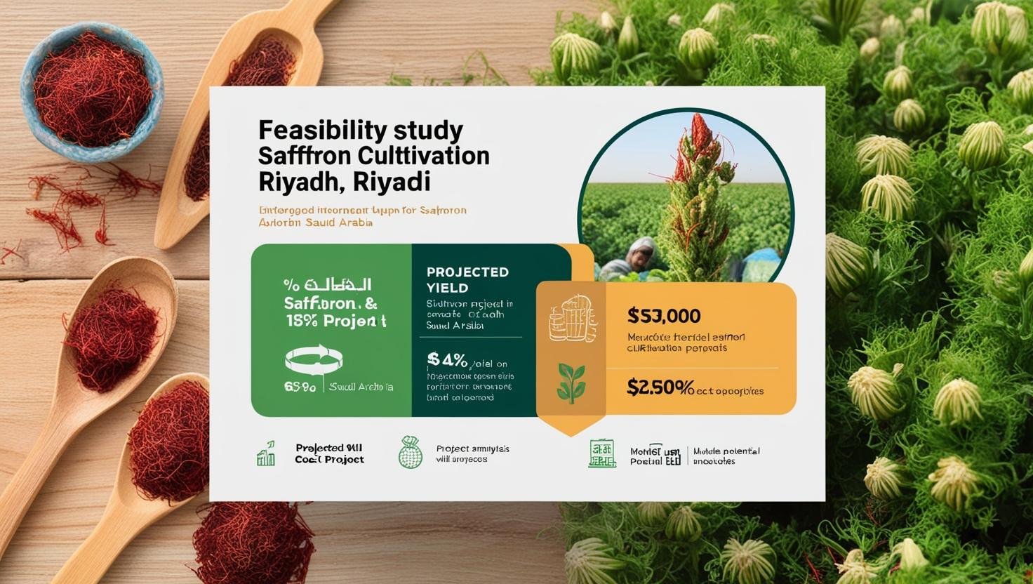 ​دراسة جدوى مشروع زراعة الزعفران في الرياض، المملكة العربية السعودية